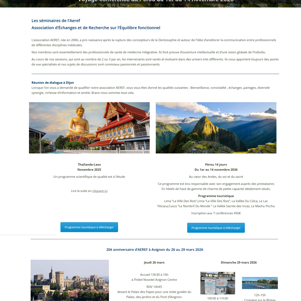 Aeref 2026 creation site web