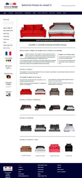 Canape création site web référencement