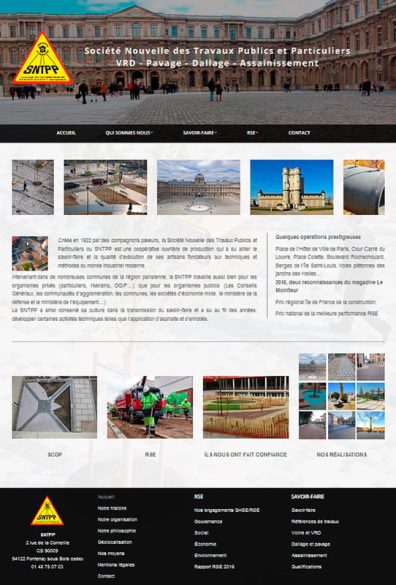 Sntpp création et référencement site internet